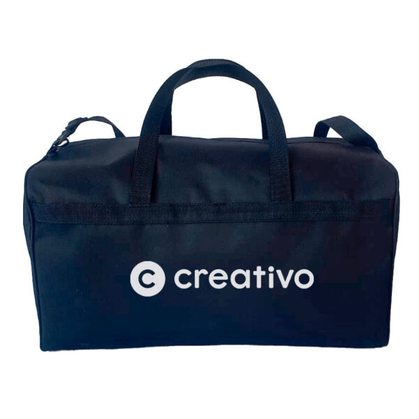 Bolso con productos navideños